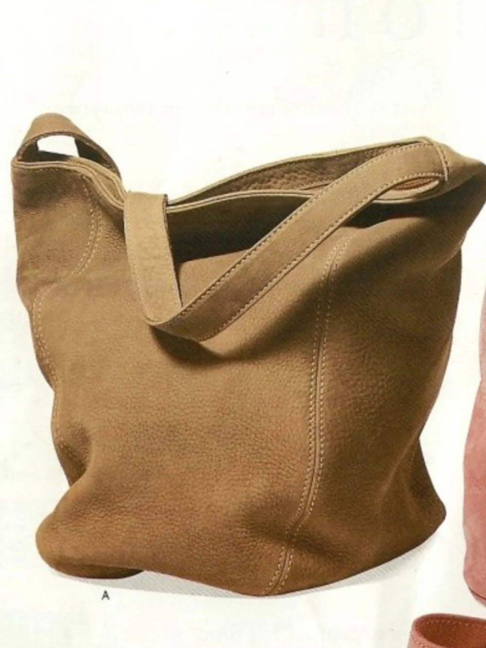 Vintage Coach Sonoma Style 4943 Soft Bucket Nubuc Leather in Sand 